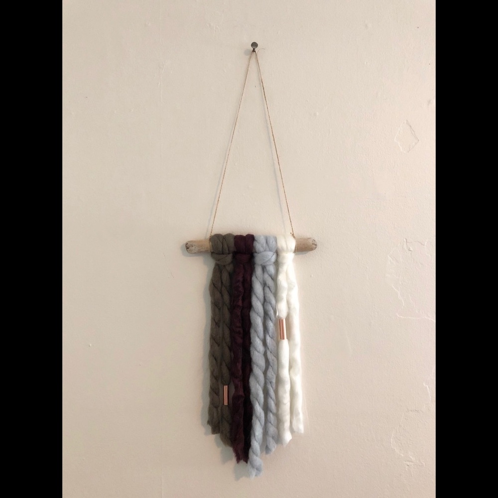 Handmade Roving Wall Hanging - Picture 2 of 4